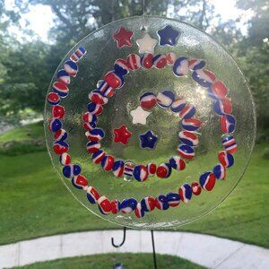 #4133 CIRCULAR FUSED SUN CATCHER  COLLECTABLE SUN CATCHER